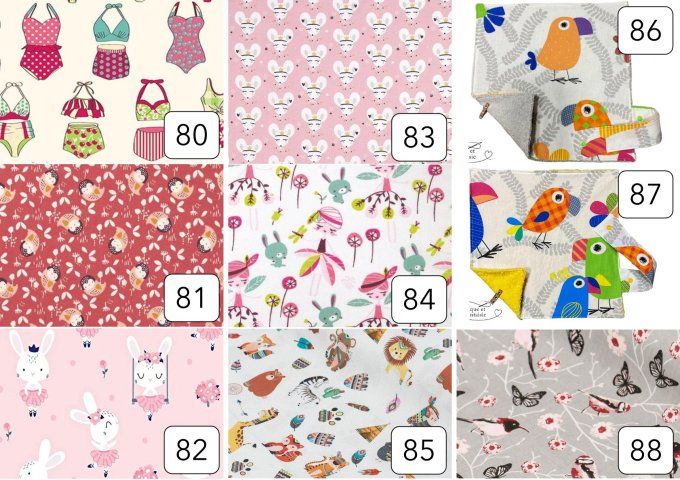 Serviette enfant avec rond intégré (modèle 80 à 88)