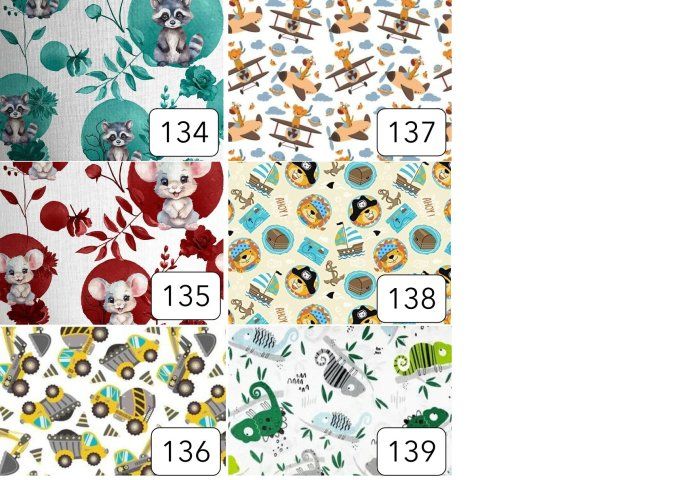 Serviette enfant avec rond intégré (modèle 134 à 139)