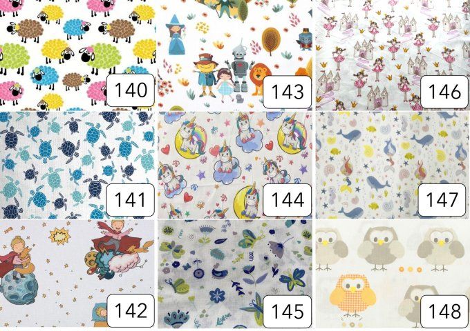 Serviette enfant avec rond intégré (modèle 140 à 148)