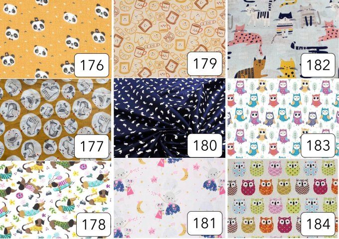 Serviette enfant avec rond intégré (modèle 176 à 184)