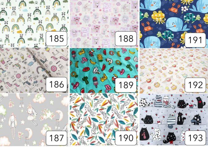 Serviette enfant avec rond intégré (modèle 185 à 193)