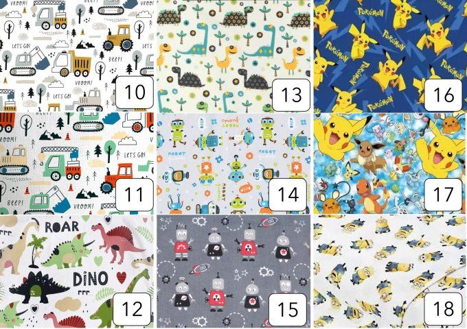 Serviette enfant avec rond intégré (modèle 10 à 18)