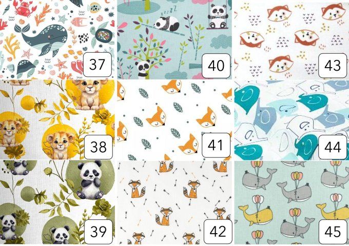 Serviette enfant avec rond intégré (modèle 37 à 45)