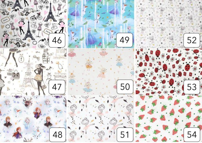 Serviette enfant avec rond intégré (modèle 46 à 54)