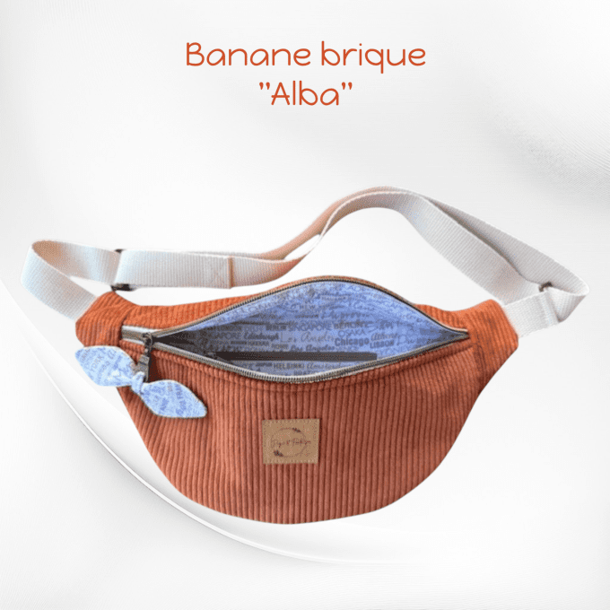 Sac banane BRIQUE