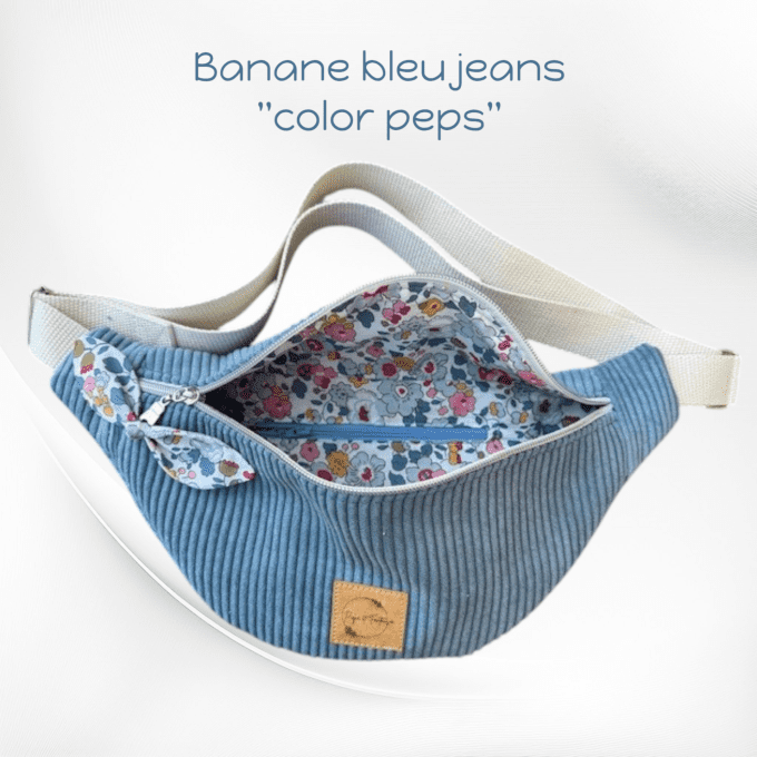 Sac banane bleu jeans