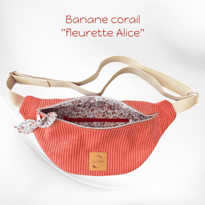 Sac banane corail