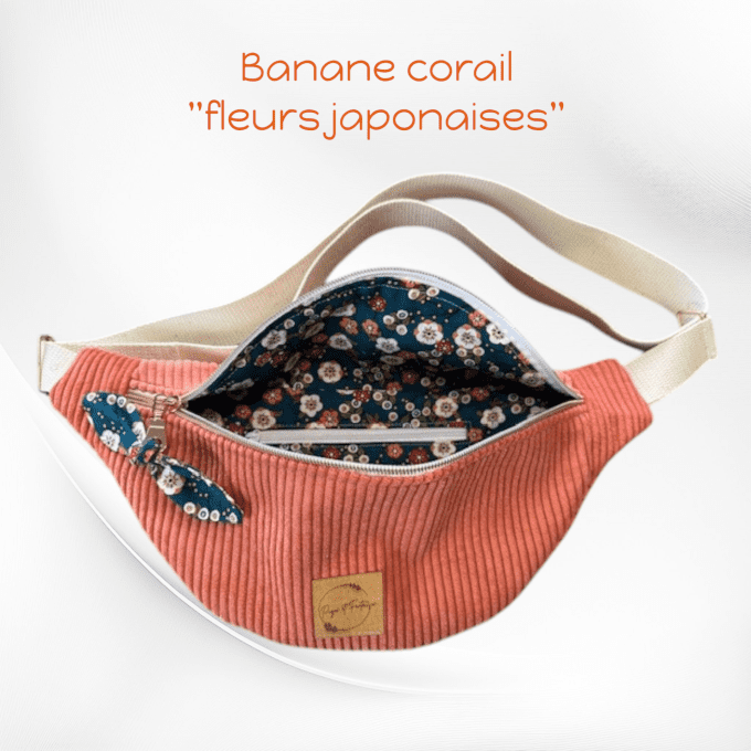 Sac banane corail