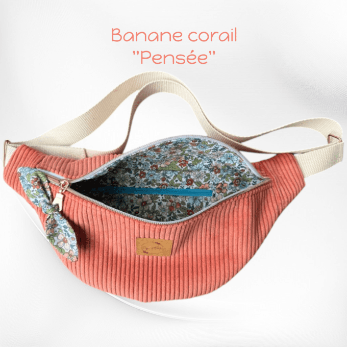 Sac banane corail