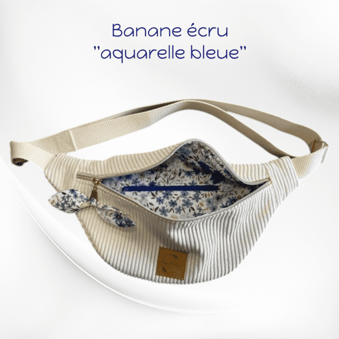 Sac banane écru