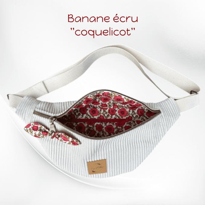 Sac banane écru
