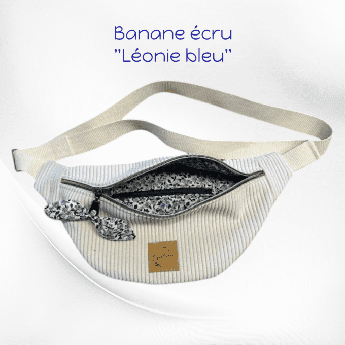Sac banane écru
