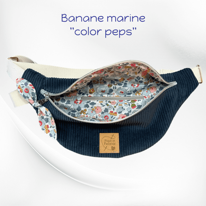 Sac banane bleu marine