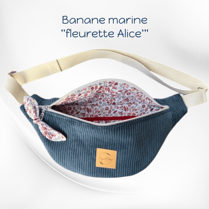 Sac banane bleu marine