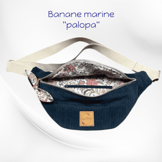 Sac banane bleu marine