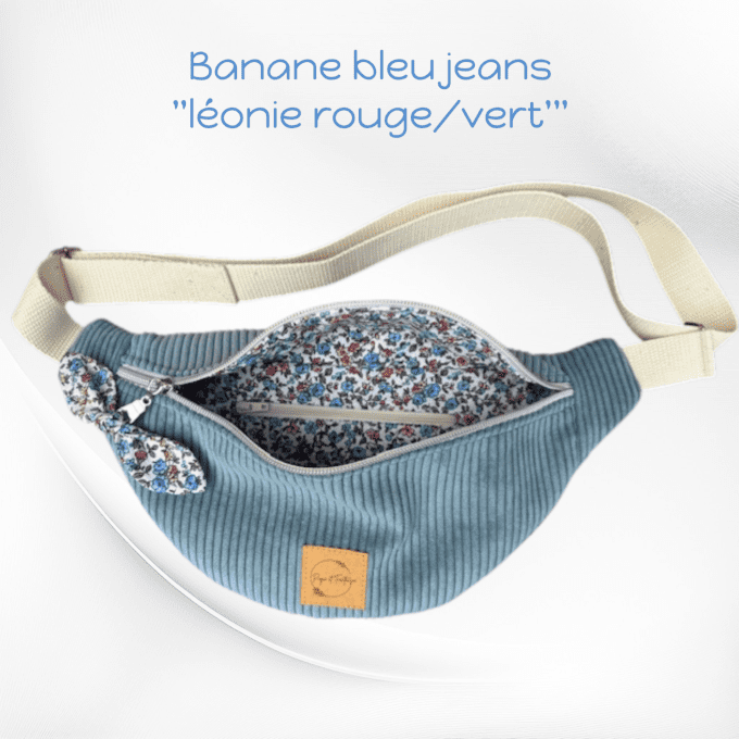 Sac banane bleu jeans