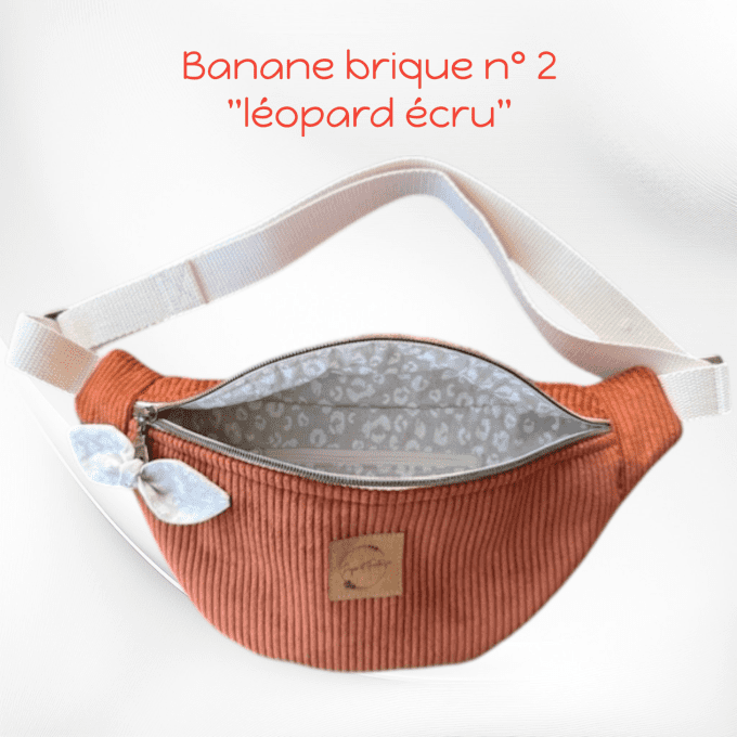 Sac banane BRIQUE