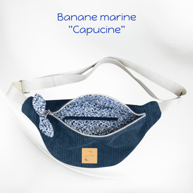 Sac banane BLEU MARINE