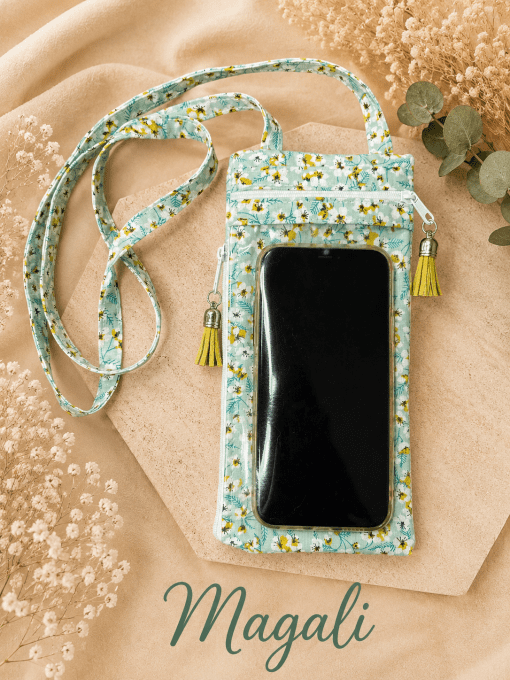 pochette bandoulière tactile pour smartphone/téléphone portable