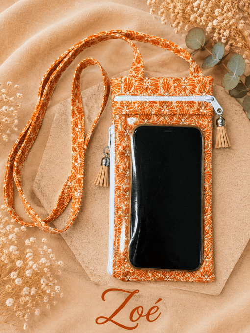 pochette bandoulière tactile pour smartphone/téléphone portable