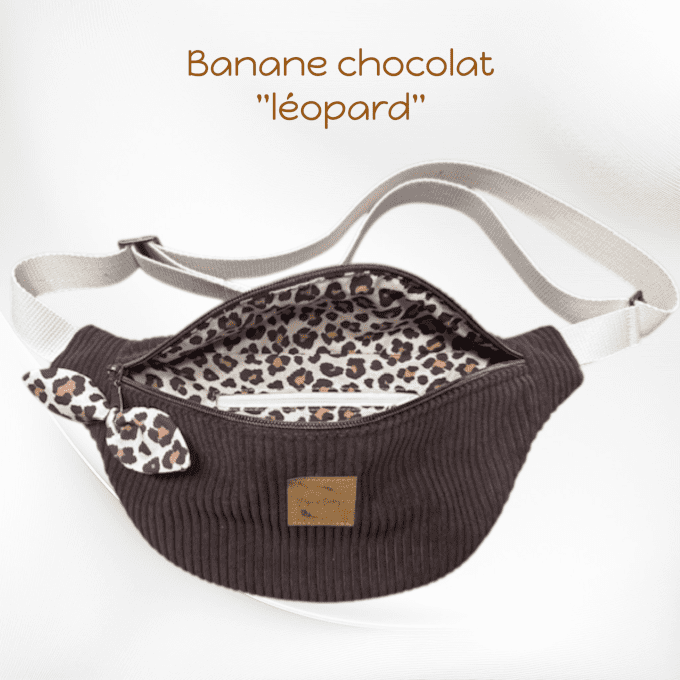 Sac banane marron