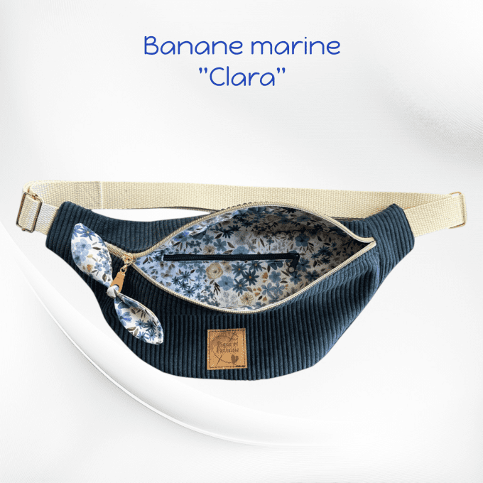 Sac banane BLEU MARINE