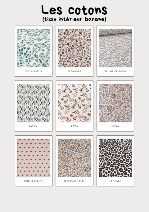 Sac banane velours/motif au choix