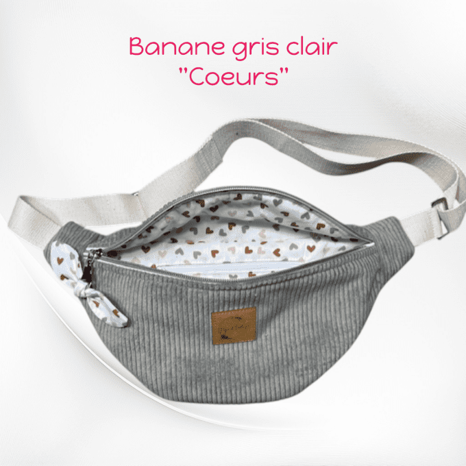 Sac banane gris