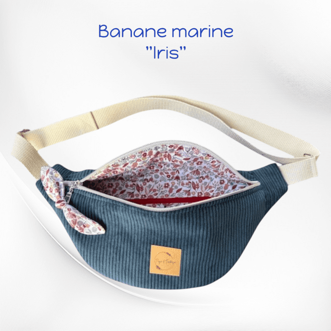 Sac banane BLEU MARINE