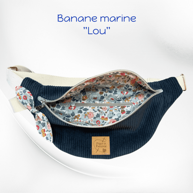 Sac banane BLEU MARINE