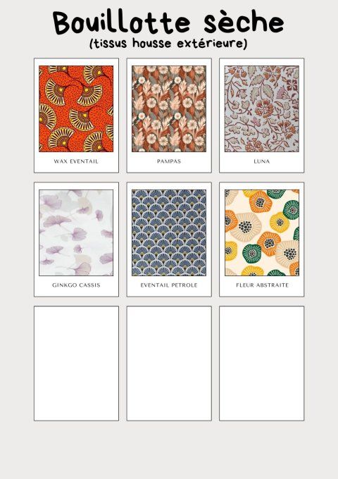 Bouillotte sèche déhoussable - Format L et XL