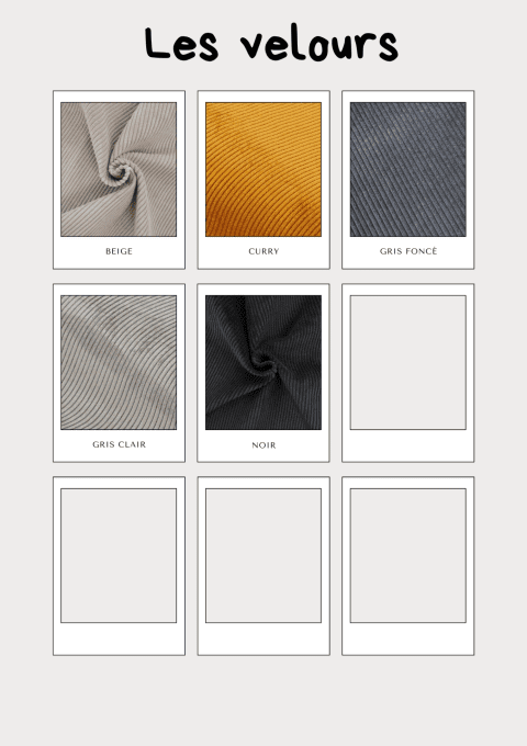 Sac banane velours/motif au choix